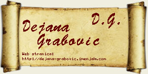 Dejana Grabović vizit kartica